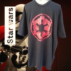 Mens Star Wars Black Sith logo Tee